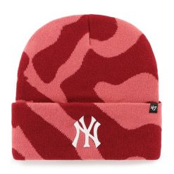 Czapka New York Yankees 47Brand MLB Freeform. Czerwone czapki męskie 47 Brand, bez wzorów. Za 149.95 zł.