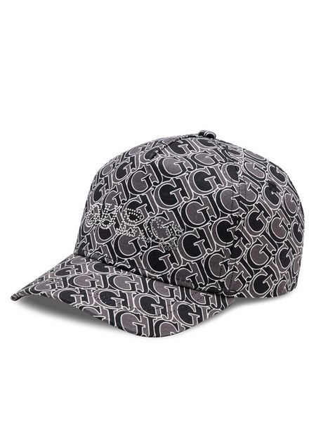 Guess Czapka z daszkiem J4YZ00 WO08O Czarny. Czarne czapki z daszkiem damskie Guess, z aplikacjami, z materiału. Za 79.99 zł.