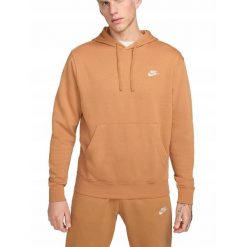 Bluza na co dzień męska NIKE SPORTSWEAR CLUB z kapturem. Brązowe bluzy z kapturem męskie Nike, m, z bawełny. Za 294.00 zł.