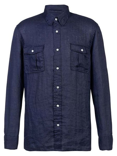 Herrlicher Koszula "Branson" w kolorze granatowym rozmiar: S. Niebieskie koszule męskie Herrlicher, s, bez wzorów, bez kołnierzyka, bez ramiączek. Za 173.99 zł.