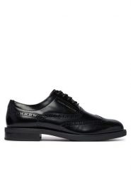 Tommy Hilfiger Półbuty Lth Abrasivato Brogue Shoe FM0FM06078 Czarny. Czarne buty wizytowe męskie Tommy Hilfiger, ze skóry, bez zapięcia. Za 699.99 zł.