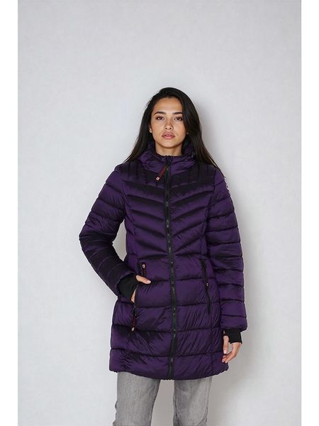 CANADA weather gear Płaszcz zimowy w kolorze fioletowym rozmiar: M. Różowe płaszcze damskie CANADA weather gear, na zimę, m, bez wzorów, z puchu. Za 249.45 zł.