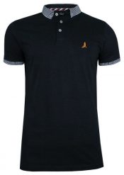 Granatowa Bawełniana Koszulka POLO -Brave Soul- Męska, Krótki Rękaw, z Kołnierzykiem. Niebieskie koszulki polo męskie Brave Soul, na lato, m, bez wzorów, z bawełny, bez ramiączek. Za 79.00 zł.
