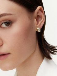 Guess Kolczyki JUBE05 250JW Złoty. Żółte kolczyki damskie Guess, metalowe. Za 199.99 zł.