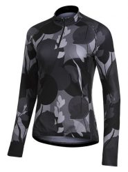 Protective Koszulka kolarska "Candy" w kolorze szaro-czarnym rozmiar: 44. Czarne bluzki sportowe damskie Protective, bez wzorów, z materiału, bez ramiączek. Za 114.44 zł.