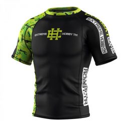 Koszulka Męska Rashguard MMA na Siłownię EXTREME HOBBY NEO WARRIOR. Zielone bielizna termoaktywna męska EXTREME HOBBY, m, z bawełny, bez ramiączek, do biegania. Za 199.00 zł.