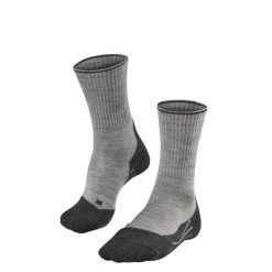 Skarpetki Falke TK2 Wool Silk. Szare skarpetki męskie Falke, bez wzorów, z elastanu. Za 186.00 zł.