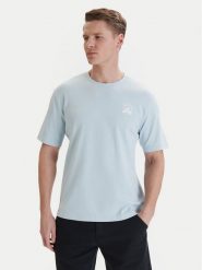 Beverly Hills Polo Club T-Shirt W126-BHMTS-1021-23X Niebieski Regular Fit. Niebieskie koszulki polo męskie Beverly Hills Polo Club, m, bez wzorów, z bawełny, bez ramiączek. Za 89.99 zł.