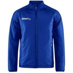 Kurtka Craft warm. Niebieskie kurtki męskie Craft, s, bez wzorów, z dżerseju, sportowe, bez kaptura. Za 382.80 zł.