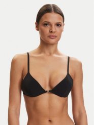 Calvin Klein Swimwear Góra od bikini LV00Q61239 Czarny. Czarne bikini damskie Calvin Klein Swimwear, bez wzorów. Za 289.99 zł.