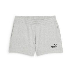 Damskie szorty z małym logo No. 1 ESS 4'' PUMA Light Gray Heather. Czarne szorty damskie Puma, bez wzorów, eleganckie. Za 109.00 zł.