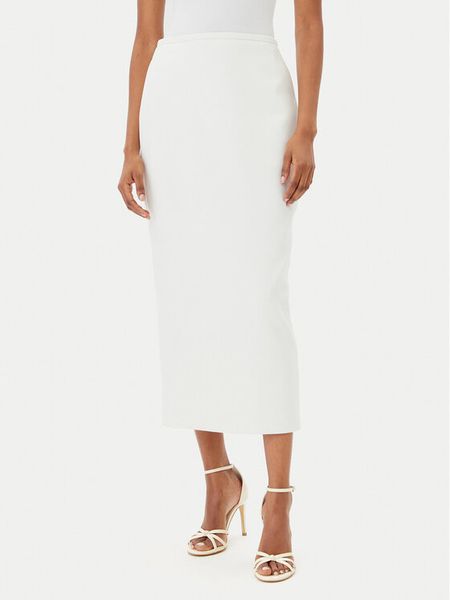 French Connection Spódnica midi 73YAB Biały Regular Fit. Białe spódniczki damskie French Connection, bez wzorów, z wiskozy, midi. Za 279.99 zł.