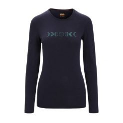 Koszulka termoaktywna damska icebreaker 200 Oasis Crewe Moon Phase. Niebieskie bielizna termoaktywna damska Icebreaker, l, bez wzorów. Za 319.99 zł.