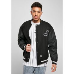 Kurtka Urban Classics starter script college. Czarne kurtki męskie Urban Classics, m, bez wzorów, z materiału, eleganckie, bez kaptura. Za 537.60 zł.