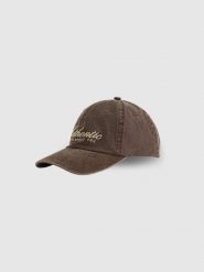 4F Czapka z daszkiem strapback damska - brązowa XS/S (56cm). Brązowe czapki z daszkiem damskie 4f, bez wzorów, z bawełny. Za 69.99 zł.