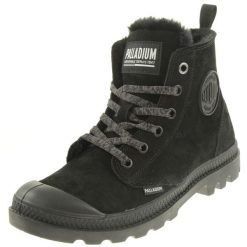 Buty sportowe Sneakersy damskie, Palladium Pampa Hi Zip WL. Czarne buty sportowe na co dzień damskie Palladium, bez wzorów, z materiału, trekkingowe. Za 509.99 zł.