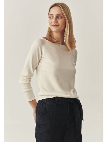 TATUUM Koszulka w kolorze kremowym rozmiar: M. Brązowe bluzki damskie Tatuum, m, bez wzorów, bez kołnierzyka, bez ramiączek. Za 108.74 zł.