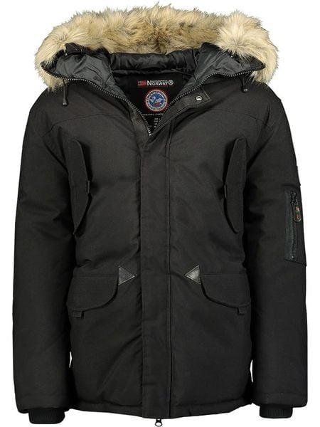 Geographical Norway Kurtka zimowa "Bernar" w kolorze czarnym rozmiar: XXL. Czarne kurtki męskie Geographical Norway, na zimę, xxl, bez wzorów, bez kaptura. Za 340.18 zł.