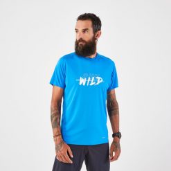 Koszulka do biegania w terenie męska Kiprun Run 500. T-shirty sportowe męskie KIPRUN, l, z materiału, bez ramiączek, do biegania. Za 79.99 zł.