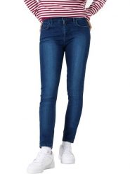 Timezone Dżinsy "Aleena" - Slim fit - w kolorze granatowym rozmiar: W26/L32. Niebieskie jeansy damskie Timezone, z podwyższonym stanem. Za 114.17 zł.