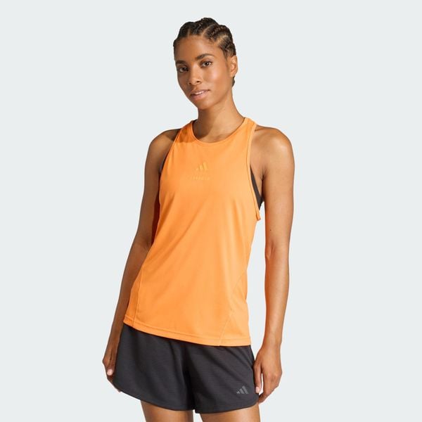 Koszulka bez rękawów z grafiką Les Mills. Fioletowe bluzki sportowe damskie Adidas, l, bez wzorów, z materiału, bez ramiączek. Za 179.00 zł.