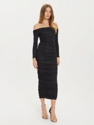 Bardot Sukienka koktajlowa Arike 59445DB Czarny Slim Fit. Czarne sukienki damskie BARDOT, bez wzorów, z syntetyku, wizytowe, bez kołnierzyka, bez ramiączek. Za 369.99 zł.