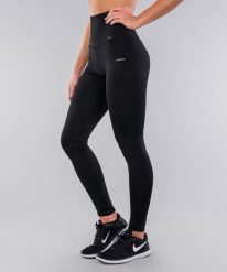 Klasyczne legginsy z wysokim stanem sportowe dla kobiet Carpatree. Czarne legginsy damskie Carpatree, xs, bez wzorów, z elastanu. Za 131.99 zł.