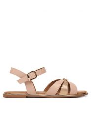 Tommy Hilfiger Sandały T3A2-34280-0326 D Różowy. Czerwone sandały dziewczęce Tommy Hilfiger, ze skóry, bez zapięcia. Za 359.99 zł.