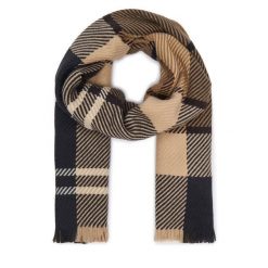 Szalik Barbour. Brązowe szaliki i kominy damskie Barbour, bez wzorów. Za 244.99 zł.