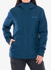 Kurtka ocieplana damska Vaude Rosemoor Padded Jacket II. Niebieskie kurtki damskie Vaude, m, bez wzorów, z materiału, bez kaptura. Za 621.49 zł.