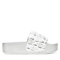 Klapki Liu Jo. Szare klapki damskie Liu Jo, bez wzorów, bez obcasa. Za 289.99 zł.