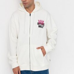Bluza polarowa VANS METAL WALL FULL ZIP Biały. Białe bluzy bez kaptura męskie Vans, z polaru. Za 361.87 zł.