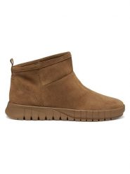 Geox Skórzane botki w kolorze karmelowym rozmiar: 36. Brązowe botki damskie Geox, bez obcasa, bez zapięcia. Za 279.95 zł.