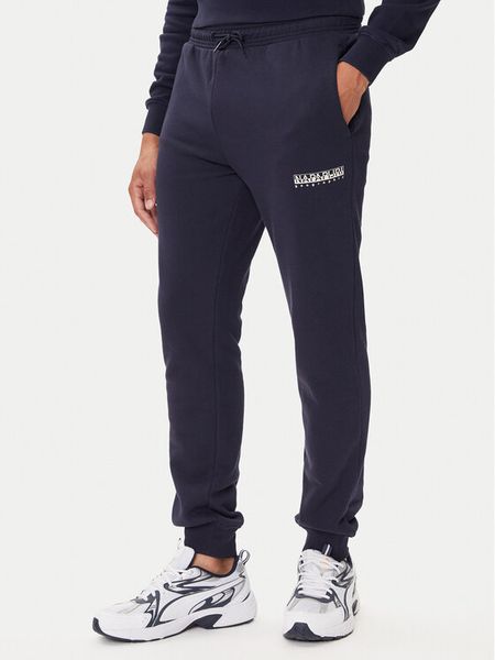 Napapijri Spodnie dresowe M-Gori Wint NP0A88UH Granatowy Relaxed Fit. Niebieskie spodnie dresowe męskie Napapijri, bez wzorów, z bawełny. Za 229.99 zł.
