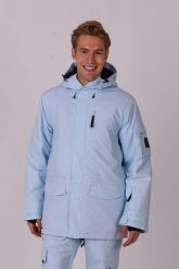 Kurtka Yeh Man Ice Blue. Niebieskie kurtki narciarskie i snowboardowe damskie OOSC, m, bez wzorów, z materiału, z kapturem, snowboardowy. Za 1,710.99 zł.