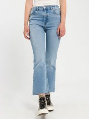 Cross Jeans Dżinsy - Flare fit - w kolorze błękitnym rozmiar: W30. Niebieskie jeansy damskie Cross Jeans, z podwyższonym stanem. Za 140.53 zł.