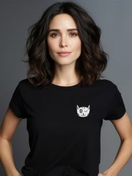 WOOOP Koszulka w kolorze czarnym rozmiar: S. Czarne bluzki damskie Wooop, s, bez wzorów, z bawełny, bez kołnierzyka, bez ramiączek. Za 56.99 zł.