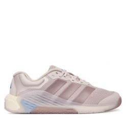 Buty na siłownię adidas. Fioletowe buty sportowe na co dzień damskie Adidas, bez wzorów, na fitness i siłownię. Za 559.99 zł.