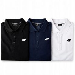 ZESTAW KOSZULEK POLO 4F T-SHIRT MĘSKI KOMPLET 3 SZTUKI. Koszulki polo męskie 4f, m, bez wzorów, z bawełny, bez ramiączek. Za 269.97 zł.