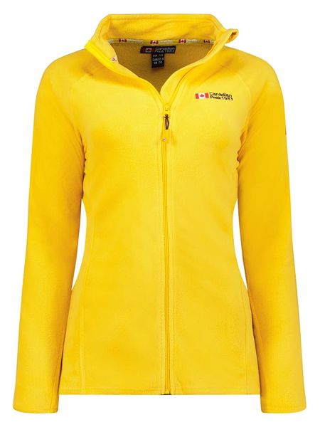 Canadian Peak Kurtka polarowa "Tugeak" w kolorze żółtym rozmiar: XL. Żółte kurtki damskie Canadian Peak, xl, bez wzorów, z materiału, bez kaptura. Za 109.78 zł.