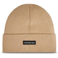 Czapka Calvin Klein. Brązowe czapki męskie CALVIN KLEIN, na zimę, bez wzorów. Za 179.99 zł.