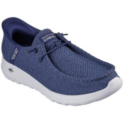 Buty sportowe męskie Skechers Go Walk Max Halyco. Niebieskie buty sportowe na co dzień męskie Skechers, bez zapięcia. Za 590.00 zł.