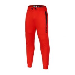 Spodnie męskie Saturn. Czerwone spodnie sportowe męskie PITBULL. Za 239.00 zł.