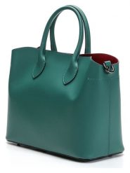 Victor & Hugo Paris Skórzana torebka "Nisa" w kolorze zielonym - 31 x 14 cm rozmiar: onesize. Zielone torebki klasyczne damskie Victor & Hugo Paris, bez wzorów, z materiału, bez dodatków. Za 314.78 zł.