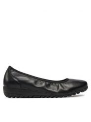 Caprice Baleriny 9-22161-42 Czarny. Czarne baleriny damskie Caprice, bez wzorów, ze skóry, bez obcasa. Za 208.99 zł.