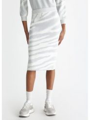 Liu Jo Spódnica midi TF4217 MS49I Biały Regular Fit. Białe spódniczki damskie Liu Jo, m, bez wzorów, z wiskozy, midi. Za 299.99 zł.