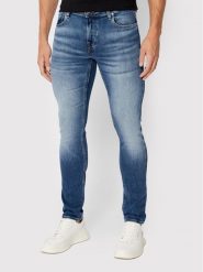 Guess Jeansy Chris M2YA27 D4Q42 Granatowy Super Skinny Fit. Niebieskie jeansy męskie Guess. Za 389.99 zł.