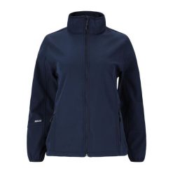 Softshell damski Whistler Covina. Niebieskie kurtki softshell damskie WHISTLER, bez wzorów, z softshellu, bez kaptura. Za 199.99 zł.