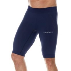 Spodnie do biegania 1/2 męskie Brubeck RUNNING FORCE. Niebieskie szorty męskie Brubeck, bez wzorów, z elastanu, sportowe. Za 124.99 zł.