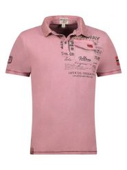 Geographical Norway Koszulka polo "Keony" w kolorze lawendowym rozmiar: M. Różowe koszulki polo męskie Geographical Norway, m, bez wzorów, z bawełny, bez ramiączek. Za 83.42 zł.